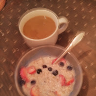 oatmeal and coffee