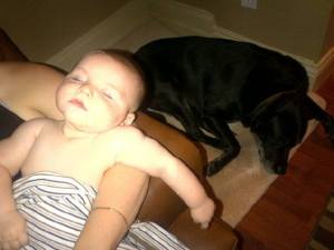 Me and Oscar. We're napping.