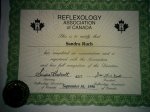 Reflexology certificate